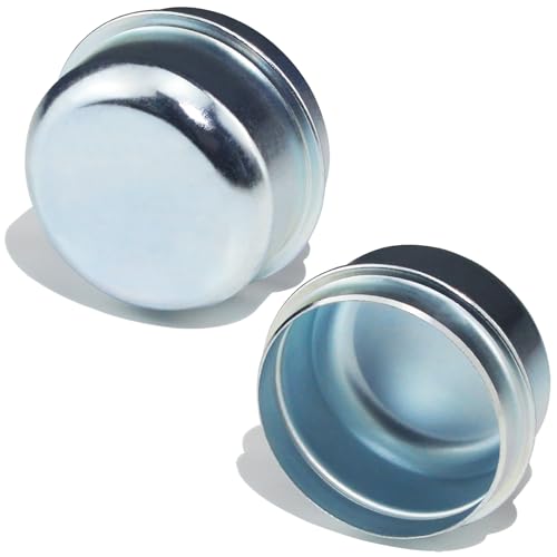 GREPSPUD 2pcs 1.98'' Trailer Axle Dust Caps, Trailer Hub Bearing Dust Cap Cup Wheel Center Grease Cover Caps for 2000-3500 lbs Boat Trailer Dexter EZ Lube Trailer Camper RV - Image 1