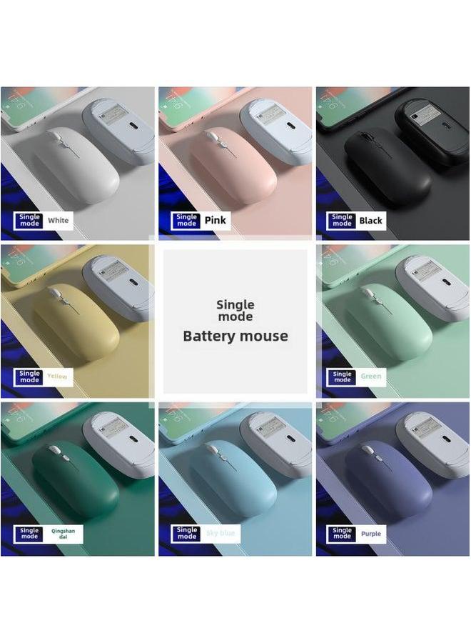 Bluetooth Keyboard Mouse Charging Set Silent Wireless For Ipad Huawei Tablet Mobile Phone Digital Computer Accessories-Color:Single-mode (battery)-Product Type:Purple - Image 1