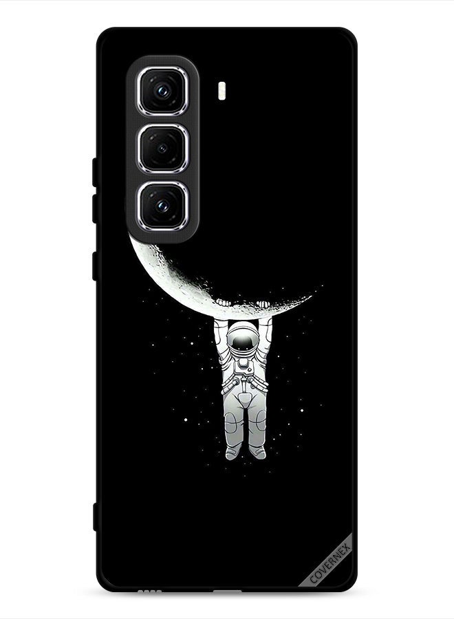 Covernex Infinix Hot 50 Pro 4G Protective Case Cover Astronaut Hanging On Moon Photographic Print - Image 1