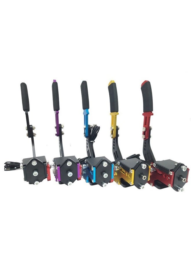 ماركة غير محددة عجلة قيادة لعبة Racing Simulator Handbrake Dust Rally Drift Racing G27G29T300- لون المنتج: Handbrake 3503-yellow (الكمبيوتر الشخصي فقط)  - Image 2