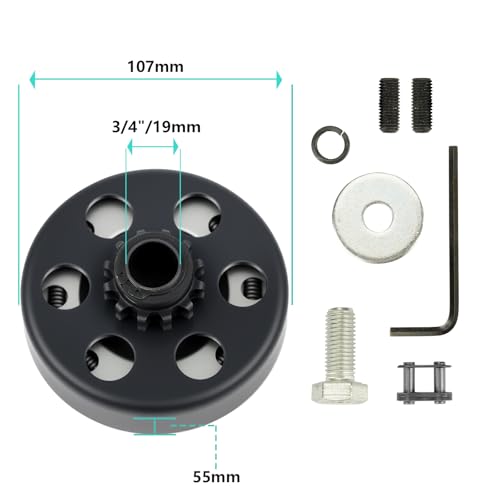 SEHNSUCHT Go Kart Clutch 3/4 Bore 12T with #35 Chain, for Predator 212 Centrifugal Clutch Compatible with Honda GX160, GX200, GX140, GX120, GC160, GC190, Harbor Freight, Briggs and Stratton Tecumseh - Image 2
