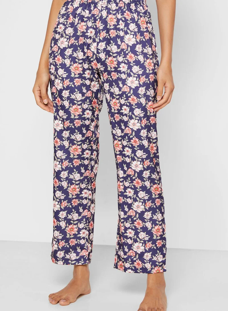 ELLA Floral Print Shirt Pyjama Set