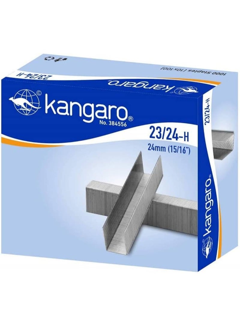 Kangaro 23/24 staples 1000 staples silver - Image 1