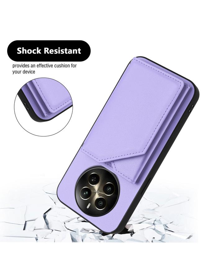 اس-توب جراب لهاتف Realme 12+ 5G / P1 5G بملمس الجلد وأربع فتحات للبطاقات مع حزام معصم - Image 3