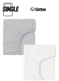 Cotenconcept 2 Pieces 40X80 cm Mother's Side Elastic Combed Cotton Fabric Baby Bedsheet  - Image 1