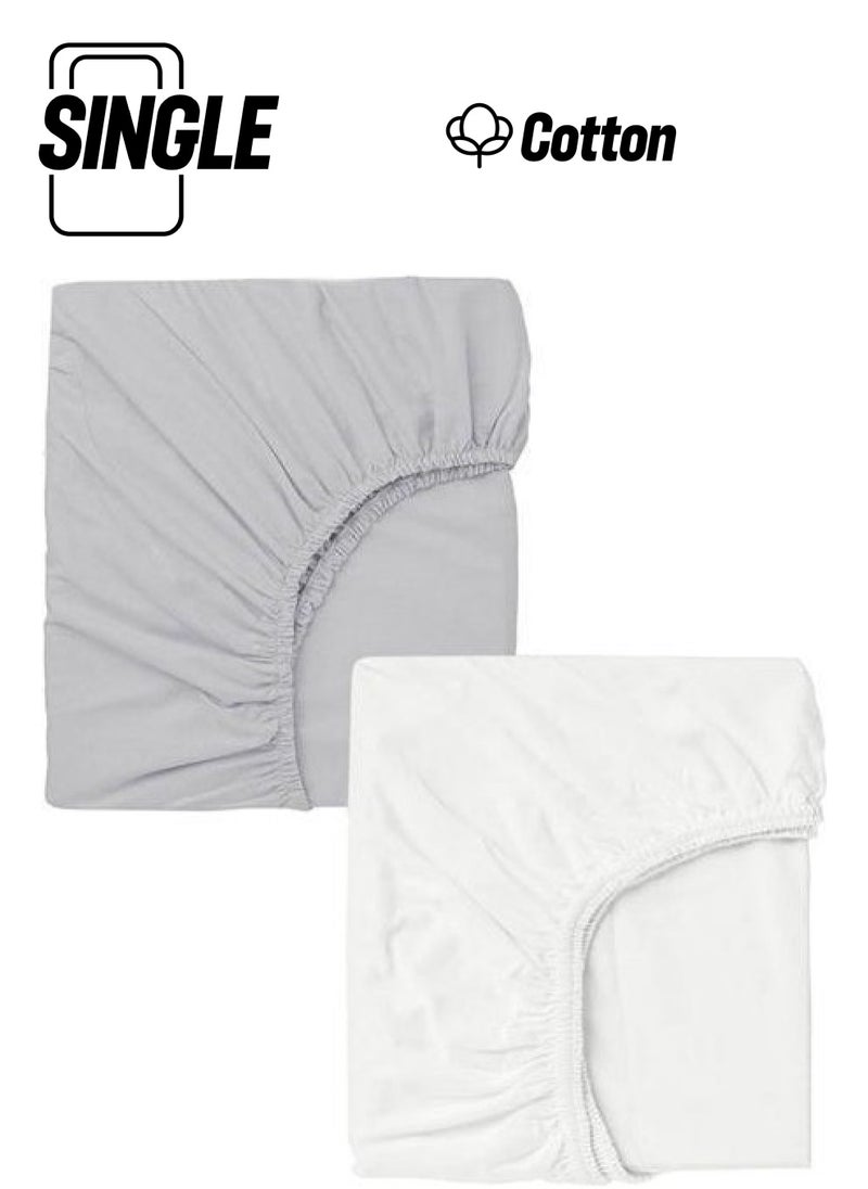 Cotenconcept 2 Pieces 40X80 cm Mother's Side Elastic Combed Cotton Fabric Baby Bedsheet  - Image 1