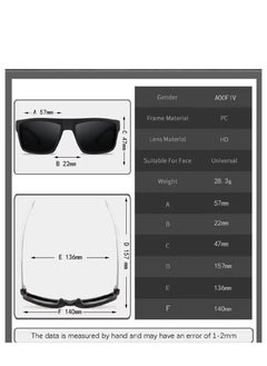 Generic Sports Polarized Sunglasses for Men Women Cycling Driving Fishing 100% UV Protection,Sports Trendy Sunglasses,for Men Womens Sunglasses Polarized UV Protection Non-Slip, for Driving Cycling Running  - Image 3