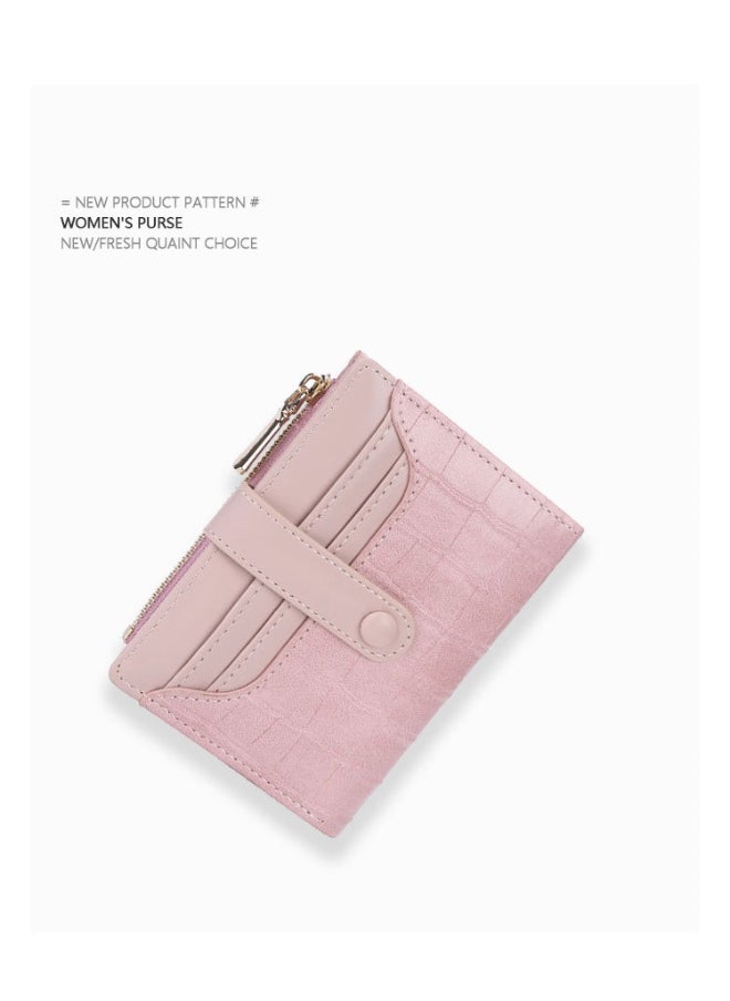 Generic Fashion Women's Korean Purse Retro Crocodile Print Waterproof Wear-resistant Buckle Coin Purse Card Bag  - Image 5