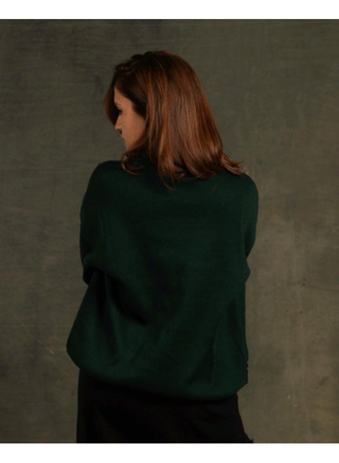 In Your Shoe Antique Green Drop Shoulder Cardigan - Image 4