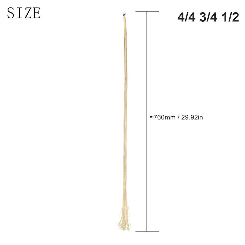 Buildcon شعر قوس الكمان، 75 سم استبدال شعر الحصان لقوس الكمان، ملحقات الكمان لمعظم مستويات اللاعبين، العروض الاحترافية والممارسة - Image 2