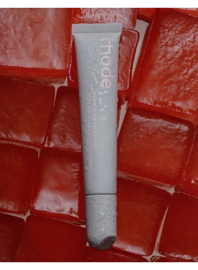rhode Peptide Lip Treatment Nourishing Glaze – Hydrating High-Shine Lip Oil Balm with Shea Butter, Cupuaçu, Babassu & Peptides for Plumper Softer Lips, Watermelon Slice Scent, 10ml / .3 fl oz - Image 2