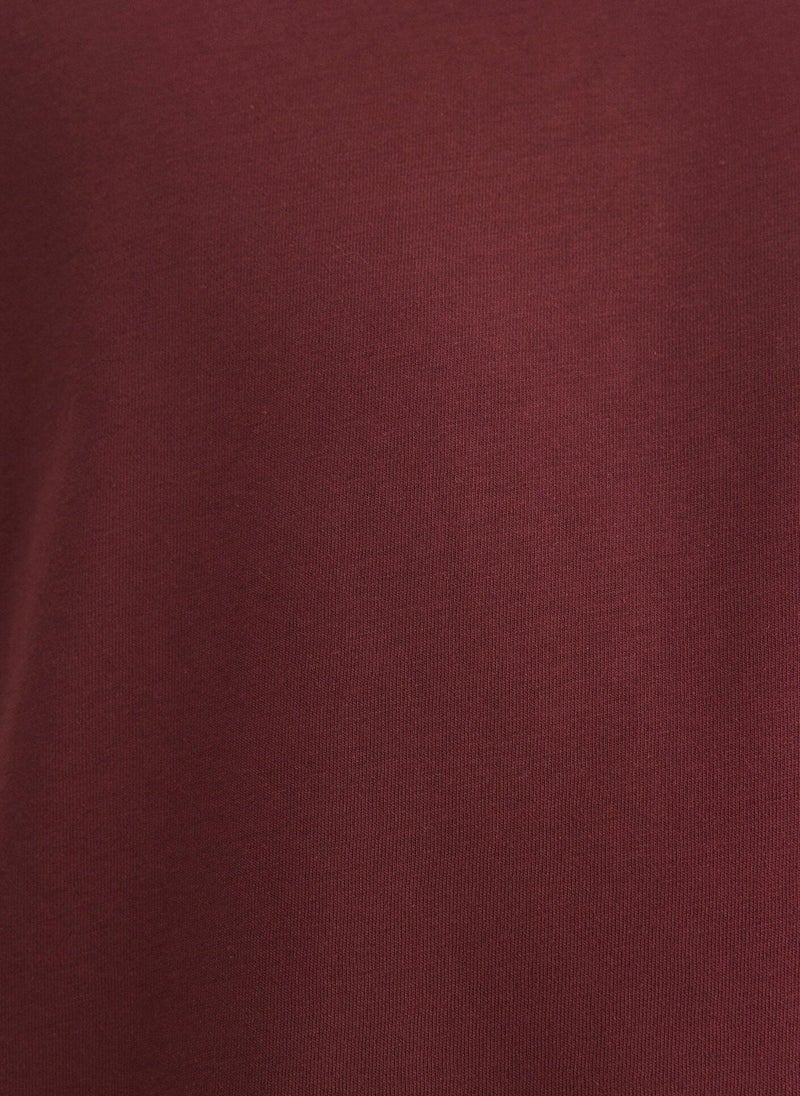 Mavi Logo Printed Burgundy T-Shirt - Image 5