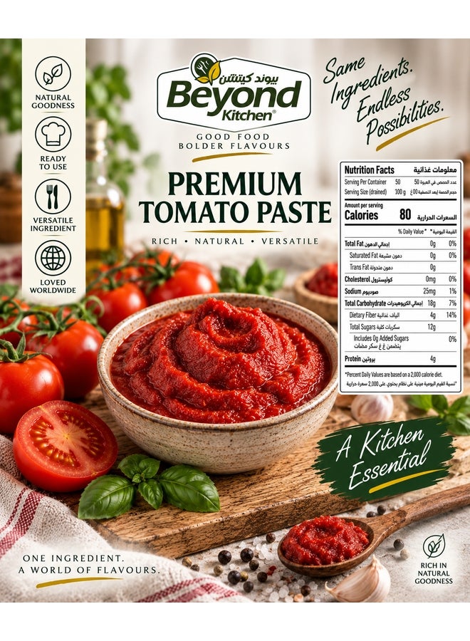 Beyond Kitchen Tomato Paste 800g [1 can] - Image 2
