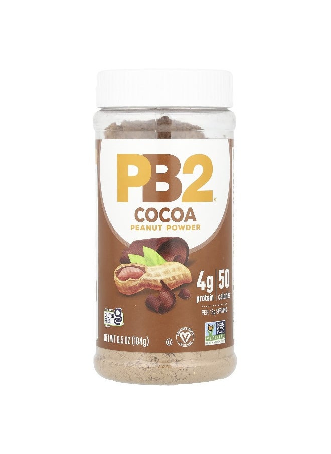 PB2 Foods PB2 Foods, Peanut Powder, Cocoa, 6.5 oz (184 g)  - Image 1
