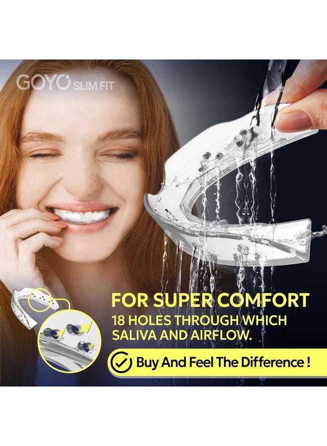 GOYO Slim Fit Pack Of 4 Mouth Guard For Clenching Teeth At Night With Thermo Checker & Dental Case | Night Guards For Teeth Grinding | Custom-Fit & Custom Moldable Bruxism Sleep Night Guard - Image 5