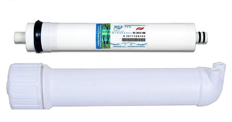 Hi-Tech RO Membrane - 2 Pcs Water Purifier 100 GPD Membrane/Membrane Maintenance Kit/Membrane Housing/Membrane with TDS/Membrane with FR-450 for All RO - Image 1