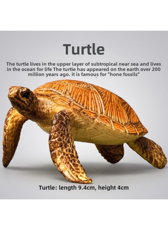 Simulation Marine Animal Biological Model Octopus Penguin Dolphin Diver Turtle Shark Scene Full Series-Color:S272 Medium Sliding Penguin  - Image 2