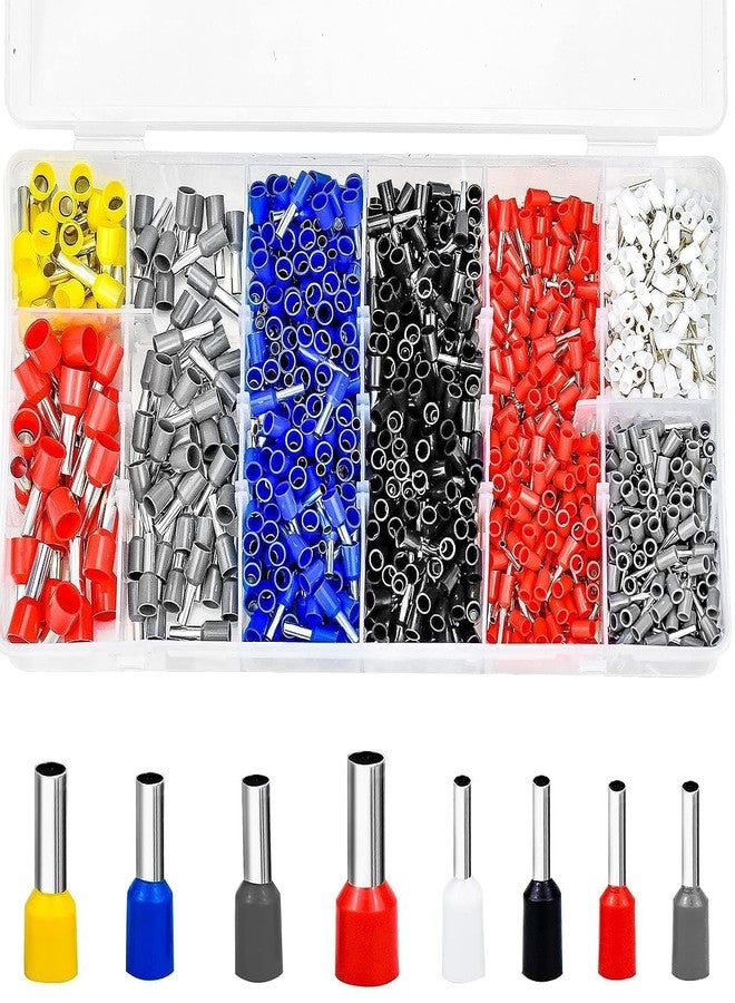 QEEIG 1200PCS Terminal Ferrule Crimping Tool Kit with AWG23-7 Wire Crimper Plier Self-adjustable Ratchet Set Electrical Connectors | Pack of - 01 - Image 1
