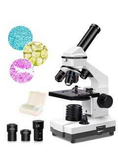 KASTWAVE 100X-2000X Microscopes for Kids Students Adults, Powerful Biological Microscopes for School Laboratory Home Education,with Microscope Slides Set, Phone Adapter  - Image 1