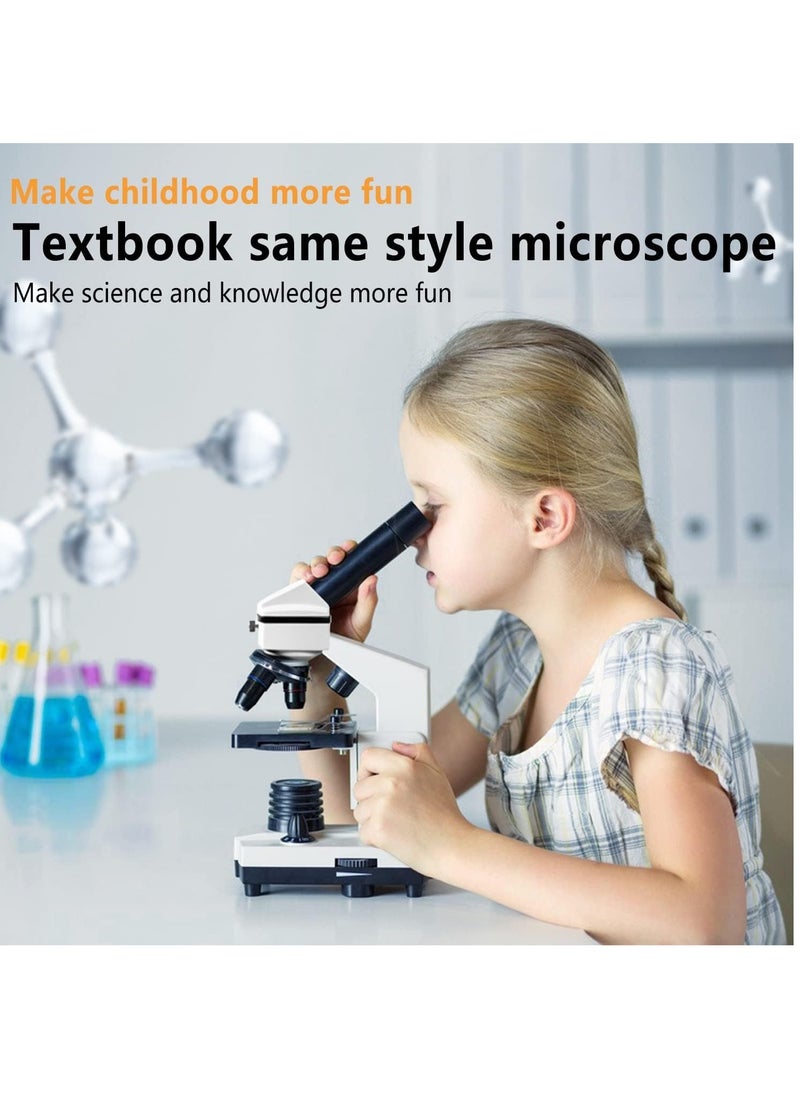 KASTWAVE - 100X-2000X Microscopes for Kids Students Adults, Powerful Biological Microscopes for School Laboratory Home Education,with Microscope Slides Set, Phone Adapter - Image 1