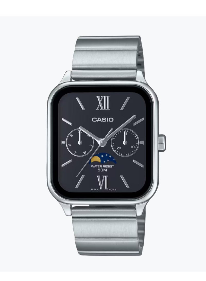 CASIO Unisex Analog Moon Phase Watch - MTP-M305D-1A2VDF - Image 1