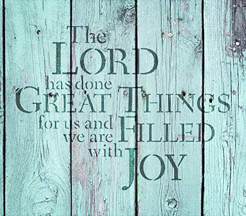 Studio R 12 The Lord Has Done Great Things Stencil by StudioR12 | Reusable Mylar Template | Use to Paint Wood Signs - Pallets - Pillows - DIY Faith Decor - Select Size (8" x 7") - Image 3