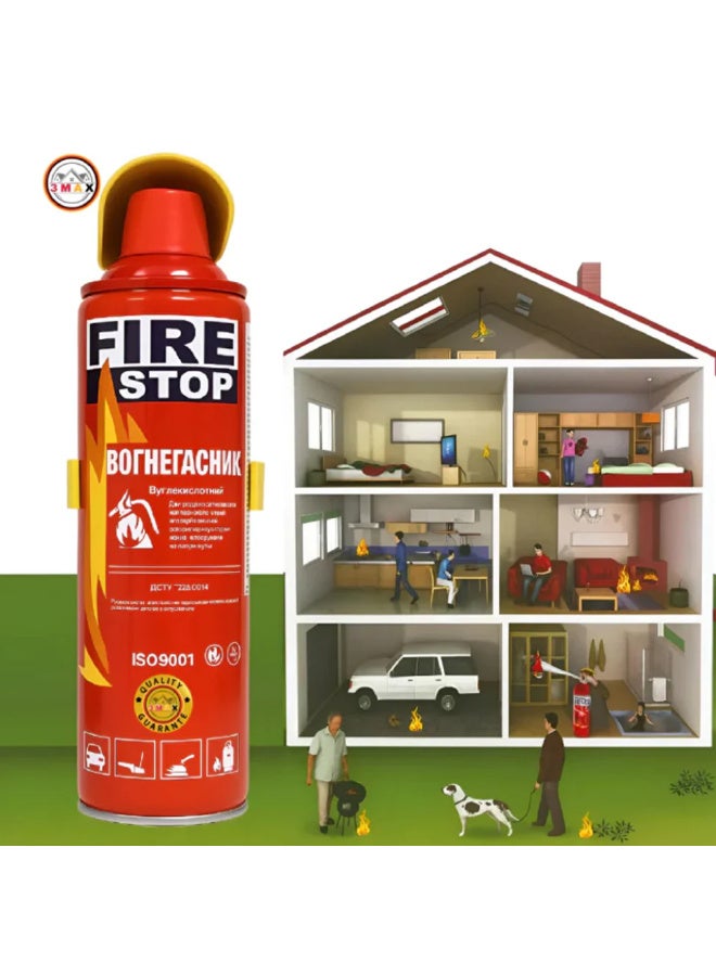 FIRE STOP Fire Extinguisher Foam Spray for Car, Home, Office, 1000 mL with Bracket - Image 3