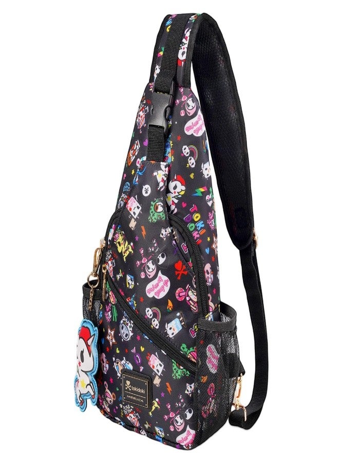 Tokidoki Licensed Large Sling Bag Crossbody Chest Pack for Travel & Daily Use – Adjustable Strap, Breathable & Water‑Resistant Daypack for Women & Men, Cute Unicorno Cartoon Design - Image 1