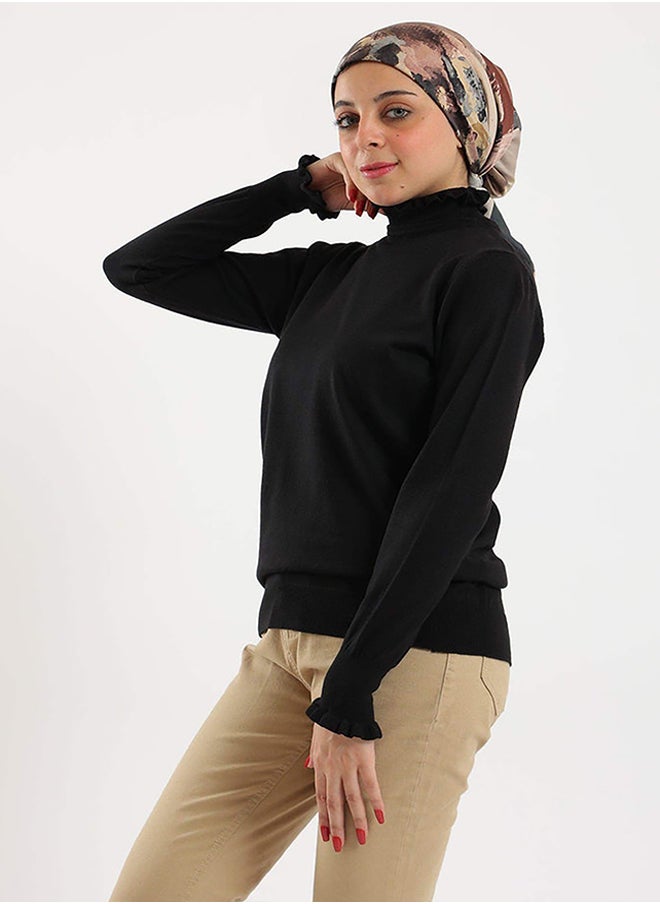 Carina - Pullover with Frilled Cuffs - Image 1