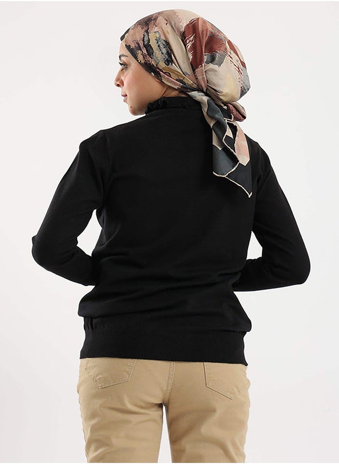 Carina - Pullover with Frilled Cuffs - Image 1