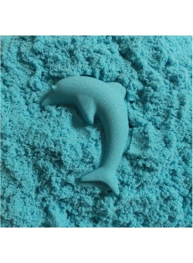 Children's Space Toys Colored Sand Boys And Girls Hot Diy Multi-functional Package Sculpture Children 3-6 Years Old-Color:Green B Package: 12 Small Oceans, 10 Princess Castles, 1 Pump, Shovel, Table (60*45) Storage Box-Specifications:2kg - Image 3