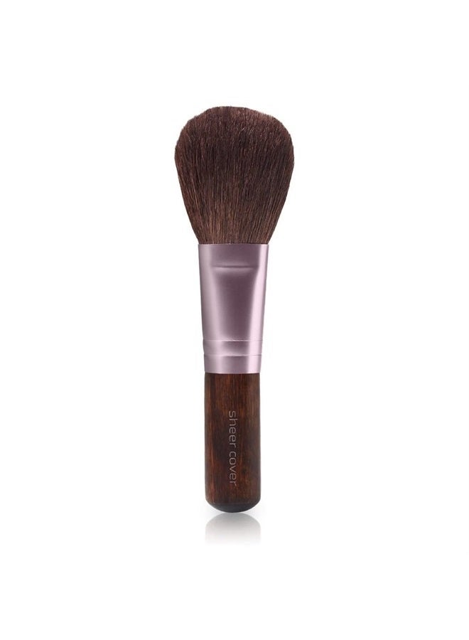 SHEER COVER – Flawless Face Kit – Perfect Shade Mineral Foundation – Conceal & Brighten Highlight Trio – with FREE Foundation Brush and Concealer Brush – Tan Shade – 4 Pieces - Image 5