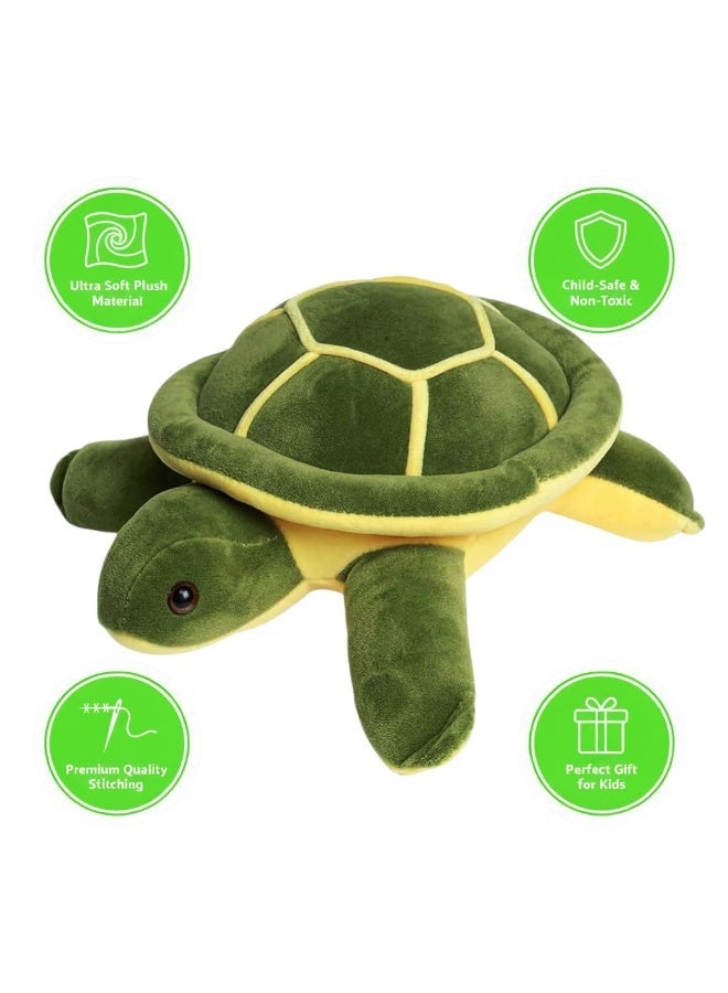 20cm Sea Turtle Plush Toy – Soft & Cuddly Green Turtle Stuffed Animal Pillow for Kids, Toddlers & Adults, Cute Snuggle Gift - Image 3