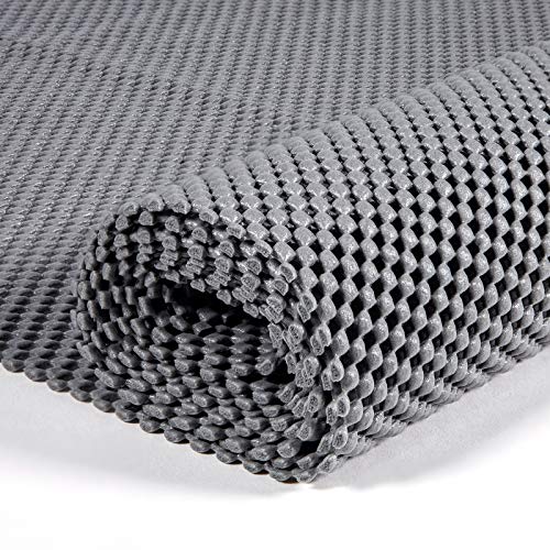 fowong Anti Slip Rug Underlay150cm x 100cm NonSlip Mat for Carpets  Hard Floors  Grey