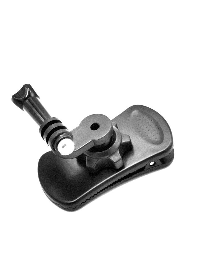 Generic SUREWO Universal GOPRO Sports Camera Schoolbag Clip Backpack Clip Rotating Horizontal And Vertical Racket Strap Fixed Bracket-Color:Schoolbag Clip  - Image 2