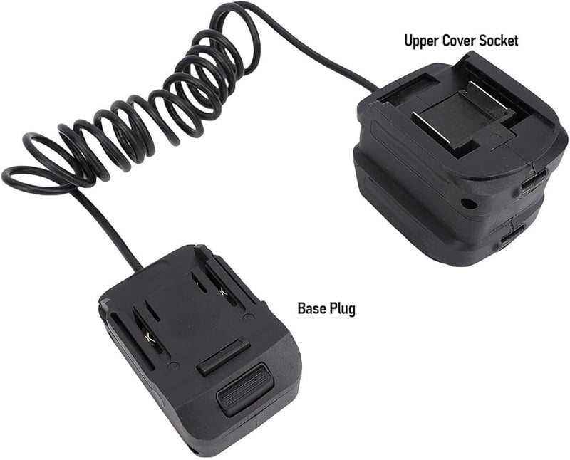 BL1850b Battery Adapter Dual Port Lithium Converter with Elastic Extension Cord for 18V Outdoor Tools - Image 4