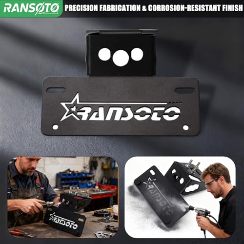 RANSOTO Fender Eliminator Kit for Kawasaki Ninja 400 / Z400 (2018–2024), Ninja 250 (2018–2023) & Select Ninja 500/Z500 Models — Tail Tidy License Plate Bracket — Sleek Rear Fender Delete - Image 4