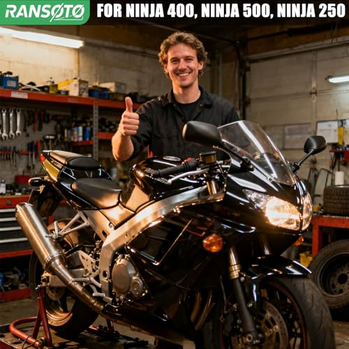 RANSOTO Fender Eliminator Kit for Kawasaki Ninja 400 / Z400 (2018–2024), Ninja 250 (2018–2023) & Select Ninja 500/Z500 Models — Tail Tidy License Plate Bracket — Sleek Rear Fender Delete - Image 2