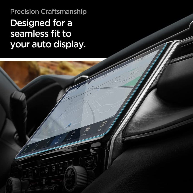Spigen Tempered Glass Screen Protector [GlasTR Slim] designed for Jeep Grand Cherokee (2021/2022/2023/2024/2025) 10.1 inch Dashboard Touchscreen - Matte/Anti Finger Print - Image 4