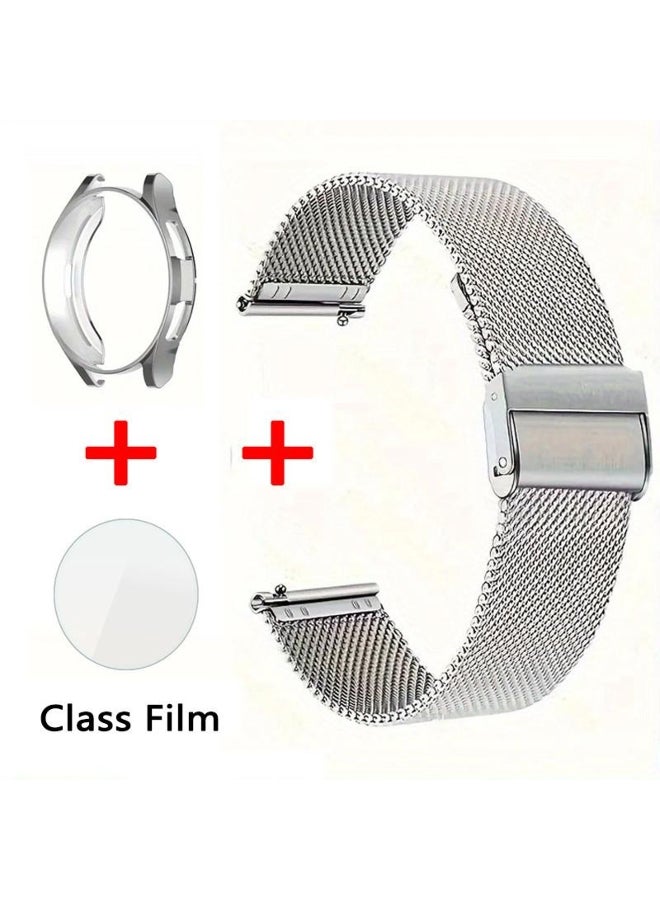 Case+Strap For Samsung Galaxy Watch 5 4 6 44mm 40mm 5pro 45mm Screen Protector Stainless Steel band Watch 6 Classic