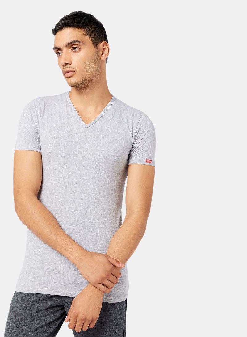 COTTONIL Basic V-Neck Cotton Undershirt - Image 1