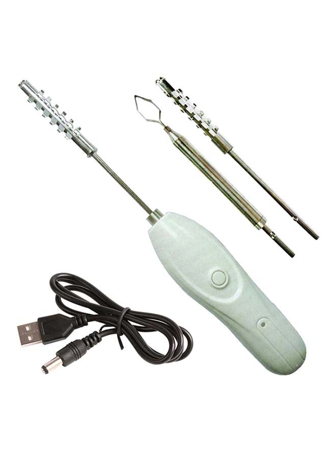 Chargeable Electric Vegetable Corer White 5x8x20cm - Image 1