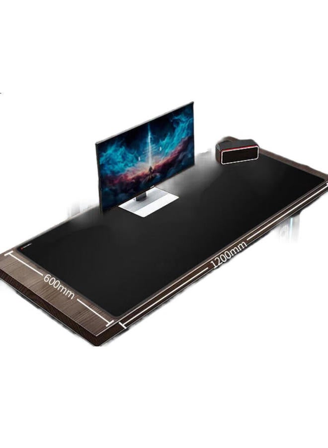 Daryo Daler Gaming Mouse Pad, Fps Smooth Thickened Precision Edge-Locked, Computer Keyboard Office Extra Large Desk Mat, Pure Black 1200*600*4Mm - Image 1