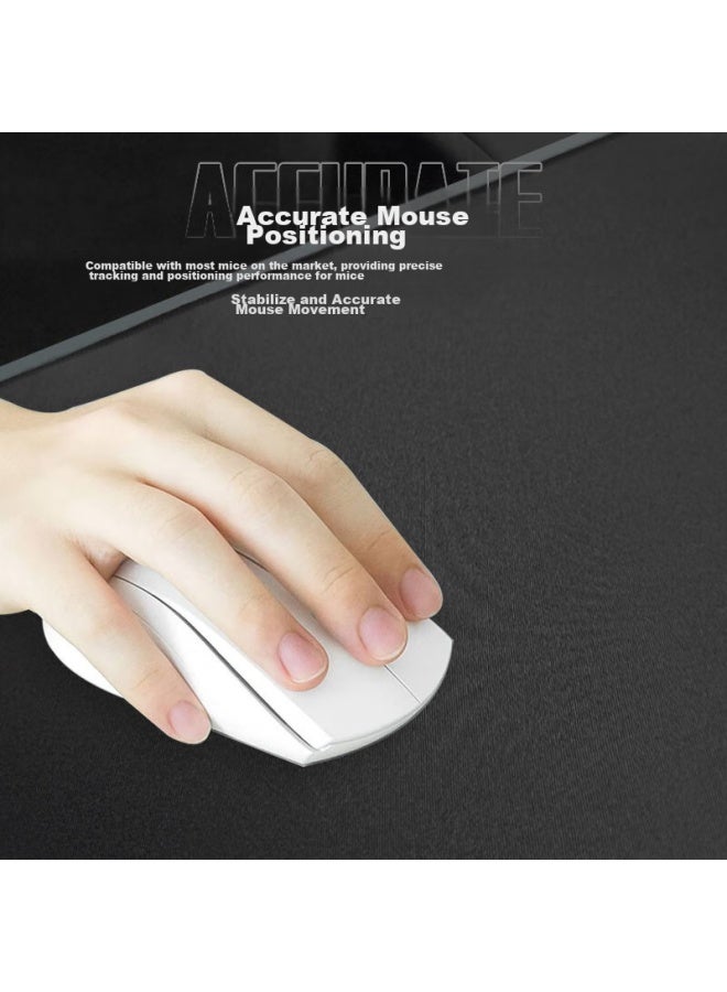 Daryo Daler Gaming Mouse Pad, Fps Smooth Thickened Precision Edge-locked, Computer Keyboard Office Extra Large Desk Mat, Pure Black 1200*600*4mm - Image 3