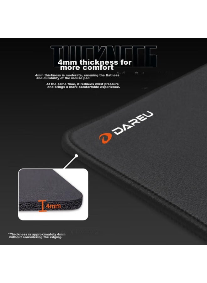 Daryo Daler Gaming Mouse Pad, Fps Smooth Thickened Precision Edge-locked, Computer Keyboard Office Extra Large Desk Mat, Pure Black 1200*600*4mm - Image 5
