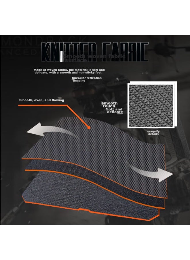 Daryo Daler Gaming Mouse Pad, Fps Smooth Thickened Precision Edge-locked, Computer Keyboard Office Extra Large Desk Mat, Pure Black 1200*600*4mm - Image 2