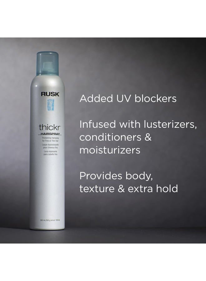 RUSK Thickening Hairspray, 10.6 Oz, Extra-Hold Hairspray, Powerful Texture and Shine, UV Blockers to Protect Color-Treated or Highlighted Hair - Image 3