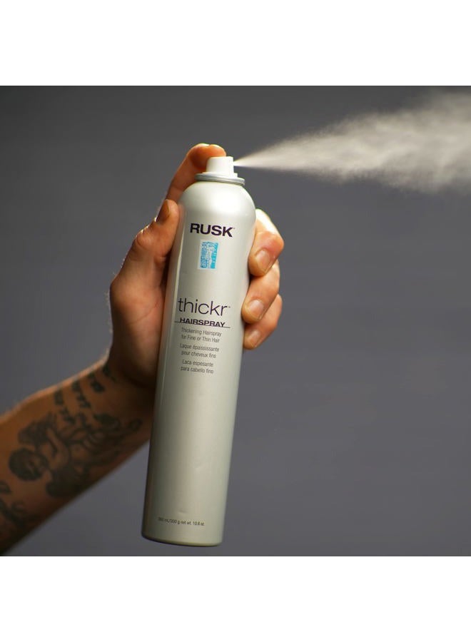 RUSK Thickening Hairspray, 10.6 Oz, Extra-Hold Hairspray, Powerful Texture and Shine, UV Blockers to Protect Color-Treated or Highlighted Hair - Image 5
