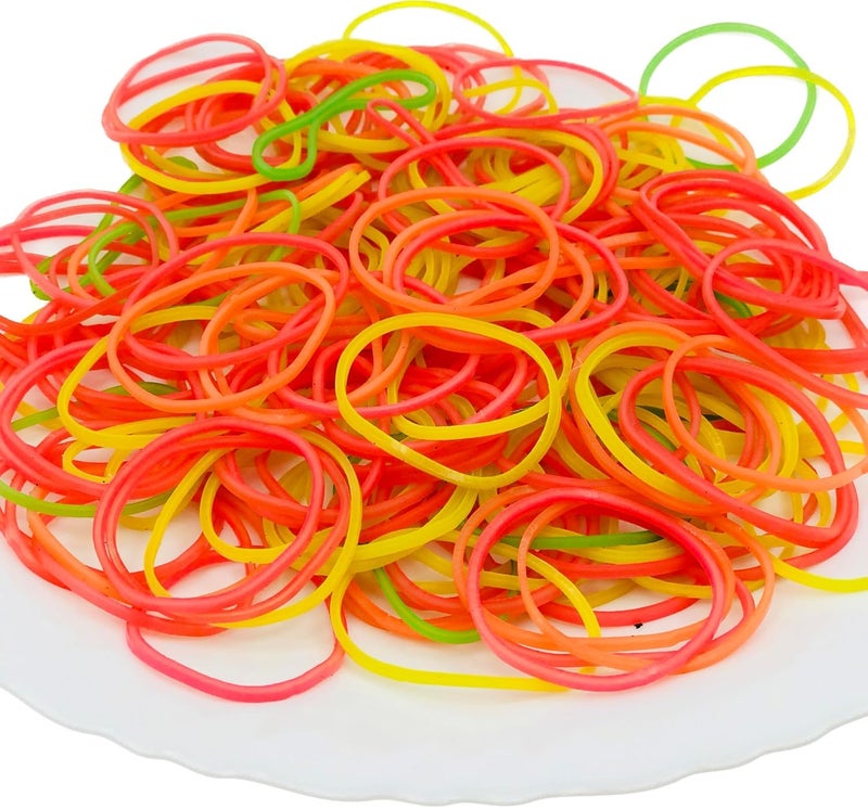 Fliptic Rubber Bands | Enhanced Stretchability and Durability | (1 inch, Pack of 200 gm) (Multicolour) - Image 1