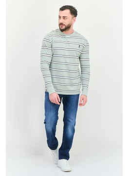 KANGOL Men Crew Neck Long Sleeves Stripe T-Shirt, Multicolor  - Image 4